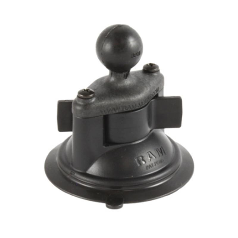 RAM suction cup mount component for smooth, non-porous surfaces.